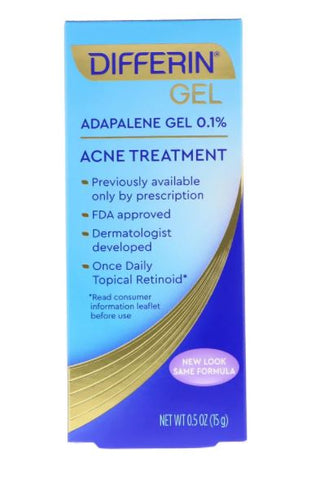 Differin , Adapalene Gel 0.1 %, Acne Treatment, 0.5 oz (15 g)