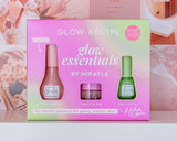 GLOW RECIPE GLOW ESSENTIALS BY MIKAYLA - Niacinamide Dew Drops (40ml), Avocado Ceramide Recovery Serum (15ml) and Plum Plump Hyaluronic Cream (15ml).