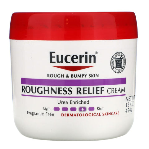 Eucerin Roughness Relief Cream, Fragrance Free, 16 oz (454 g)