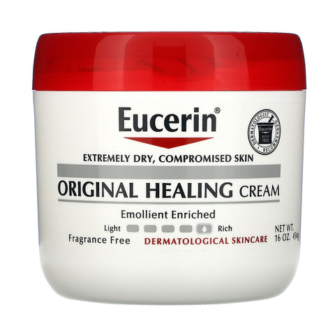 Eucerin, Original Healing Cream, For Extremely Dry, Compromised Skin, Fragrance Free, 16 oz (454 g)..