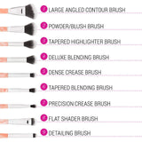 BH Cosmetics - Rose Quartz - 9 Piece Brush Set  DUBAI UAE - Dubuy world