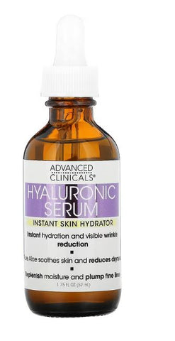 Advanced Clinicals, Hyaluronic Serum, Instant Skin Hydrator, 1.75 fl oz (52 ml)