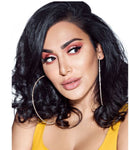Huda Beauty Matte + Metal Liquid Eyeshadows In Faux Fur + Bamboo Hoops – Full Size