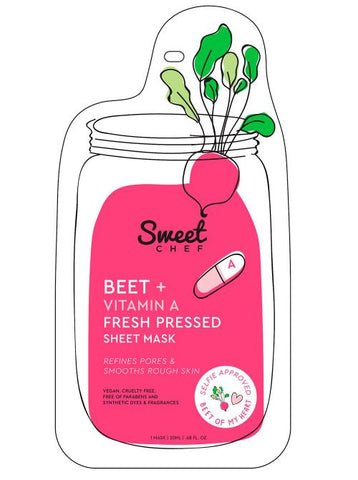 Sweet Chef Beet + Vitamin A Fresh Pressed Sheet Mask X 1 – Full Size